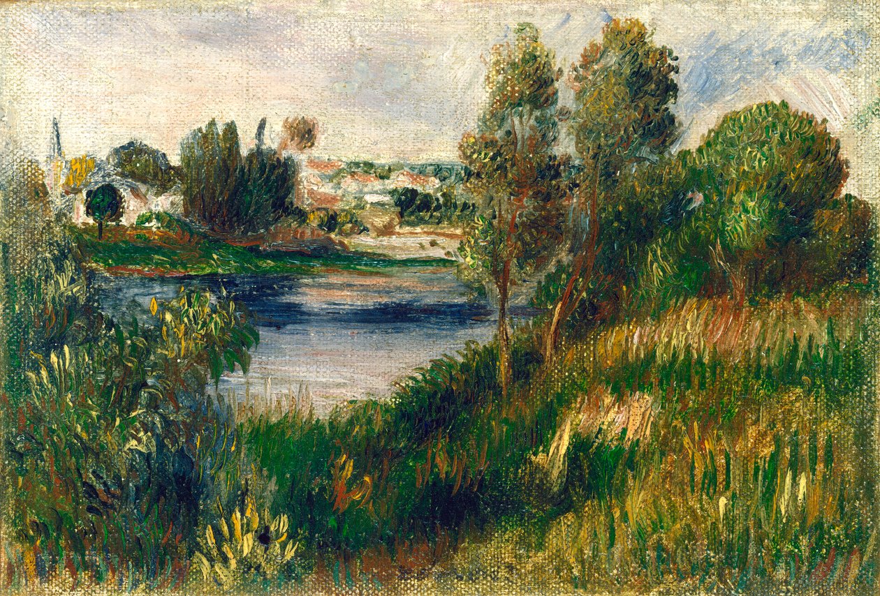Paesaggio a Vétheuil da Pierre Auguste Renoir