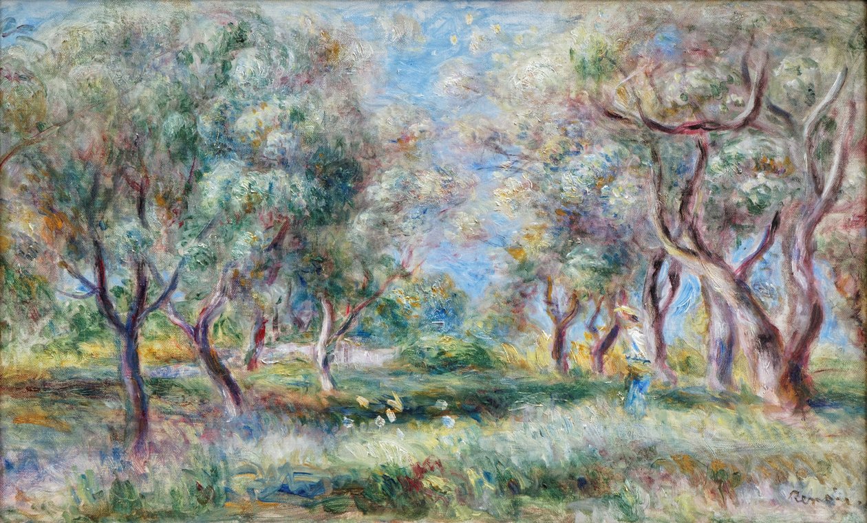 Gli ulivi di Cagnes da Pierre Auguste Renoir