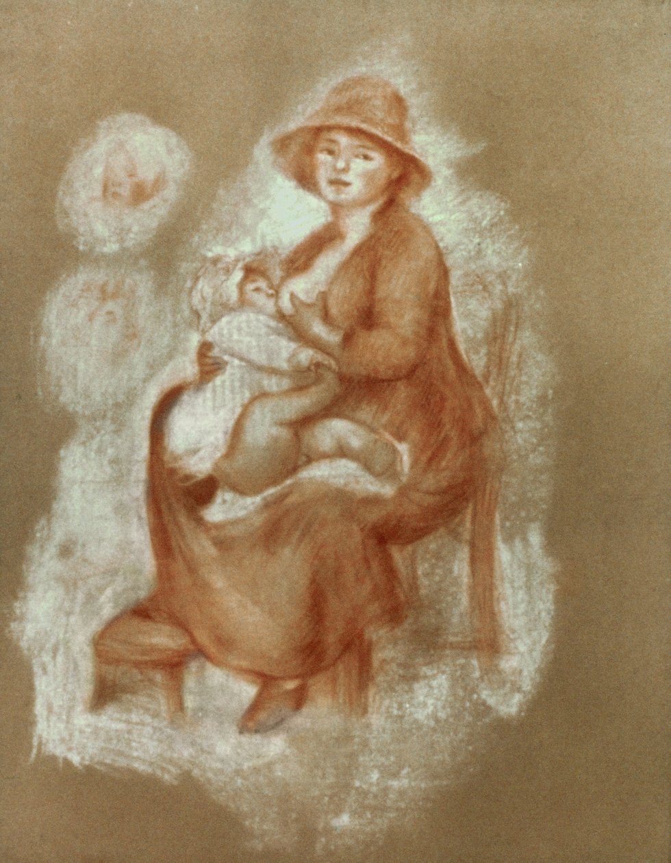 Maternità, 1885-6 da Pierre Auguste Renoir