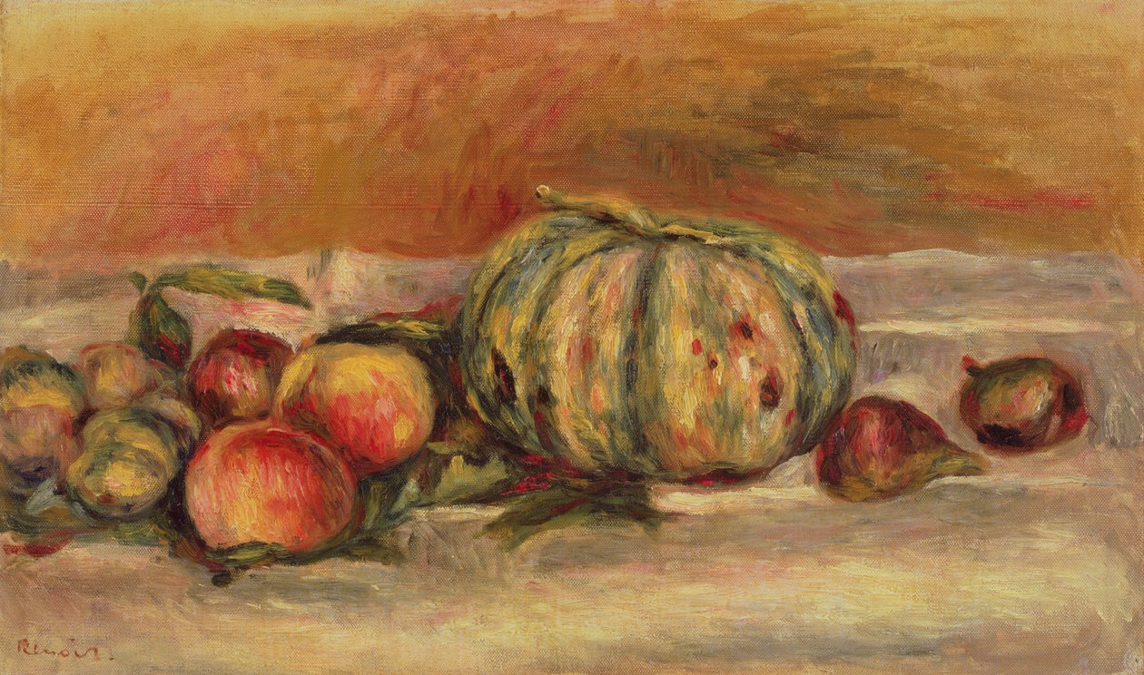 Melone e frutta da Pierre Auguste Renoir