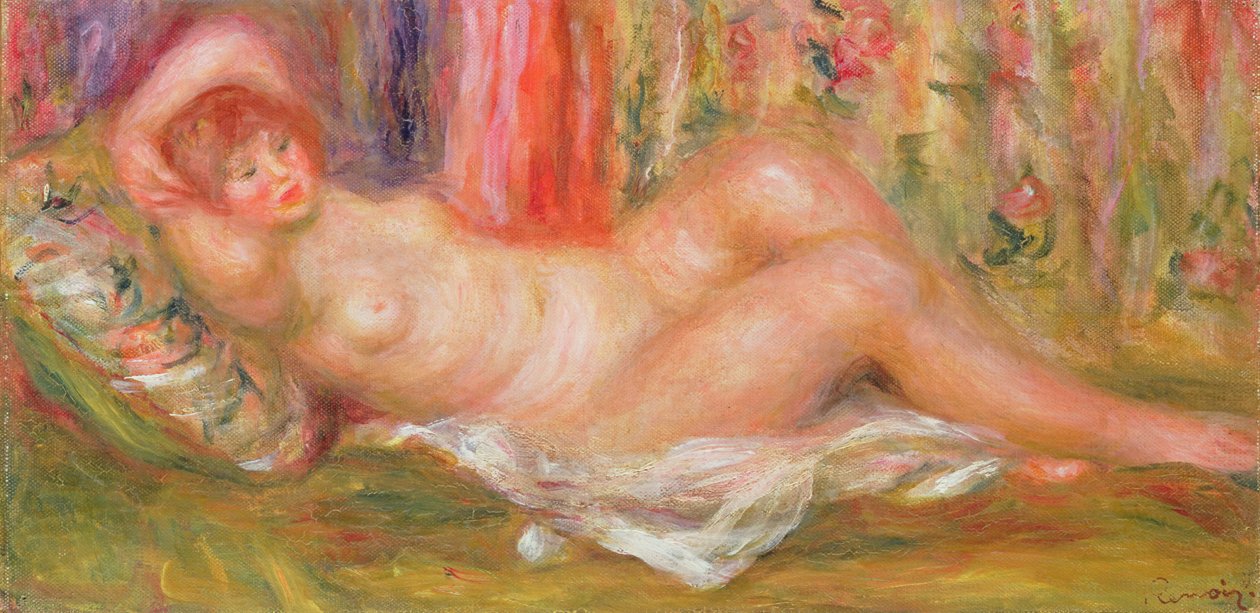 Nudo sul divano, 1905-6 da Pierre Auguste Renoir