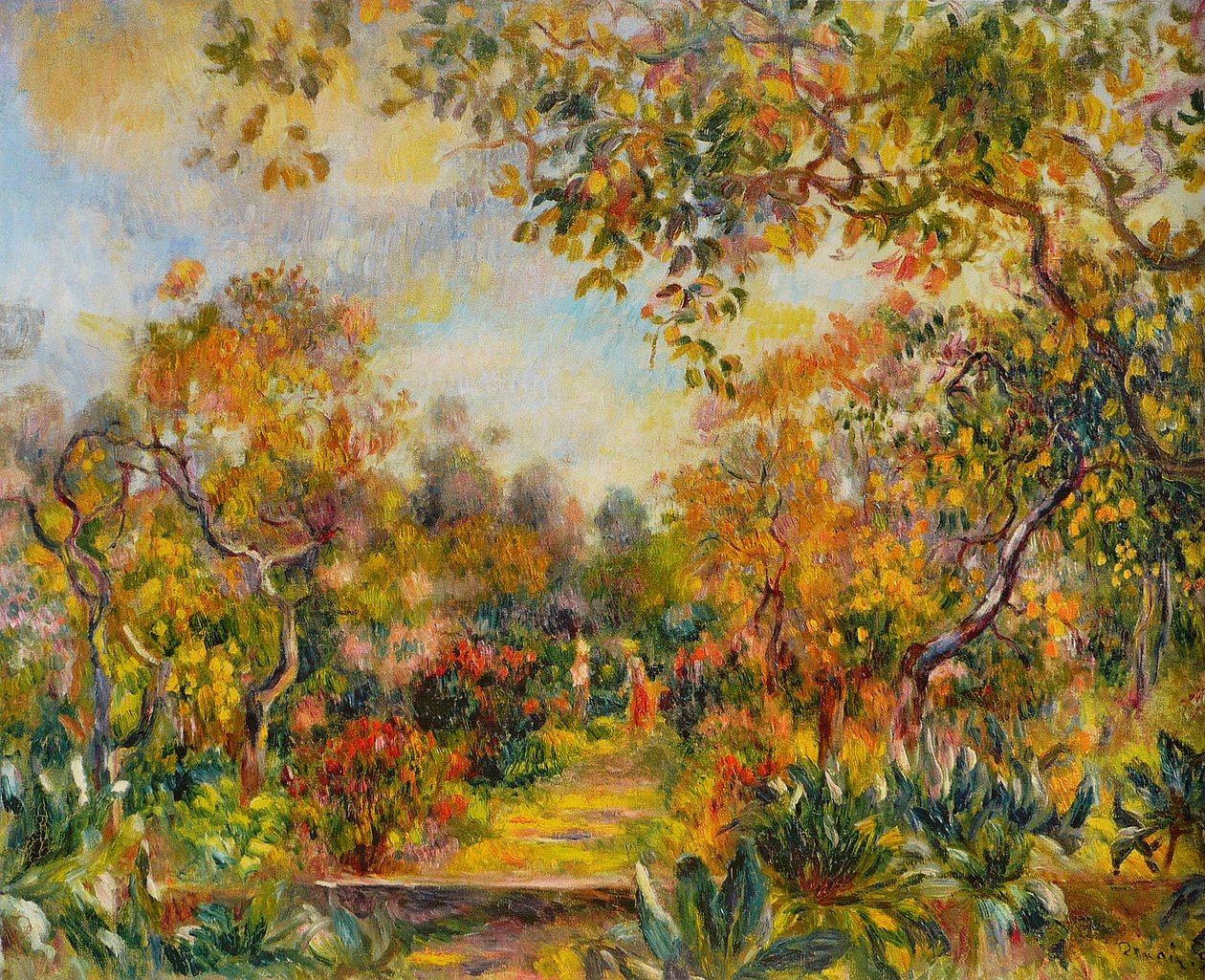 Paesaggio a Beaulieu da Pierre-Auguste Renoir