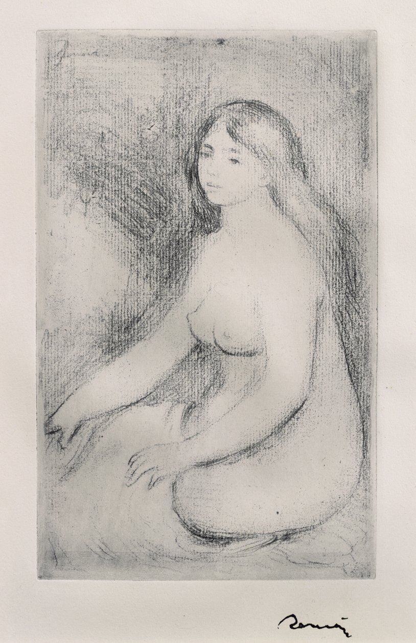 Bagnante seduta, 1897 da Pierre Auguste Renoir