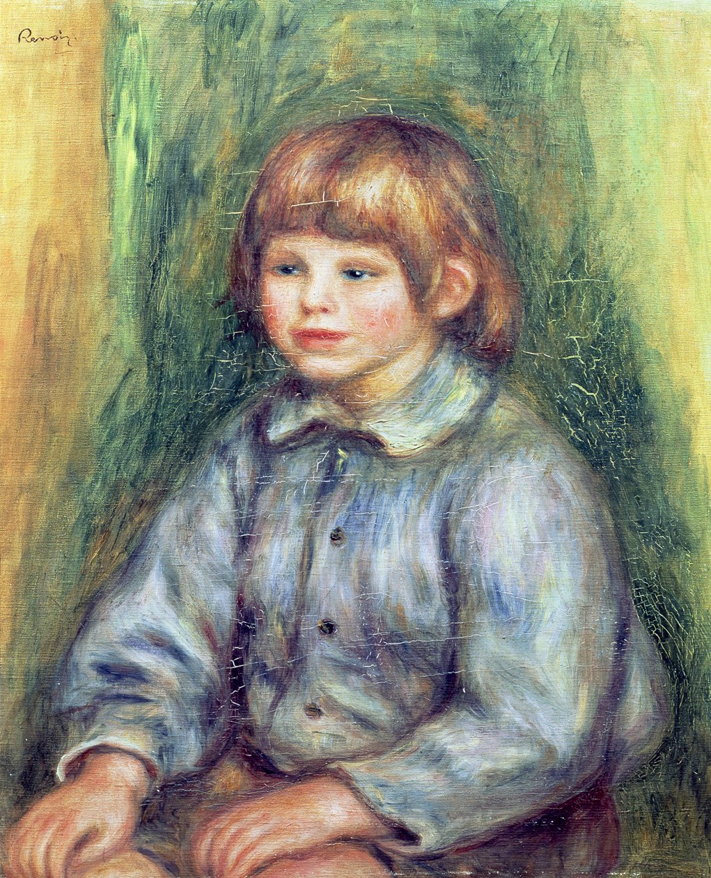 Ritratto seduto di Claude Renoir (1901-81) 1905-08 da Pierre Auguste Renoir