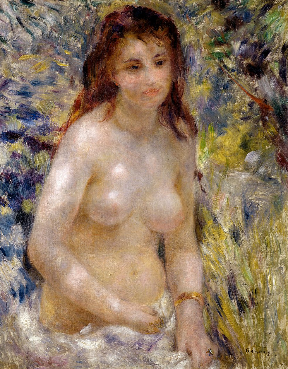 Studio. Torso, effetto della luce solare, c.1875-76 da Pierre Auguste Renoir