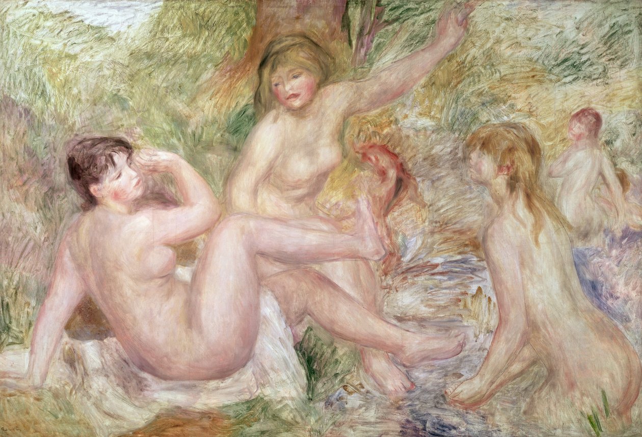 Studio per Le Grandi Bagnanti, 1885-1901 da Pierre Auguste Renoir