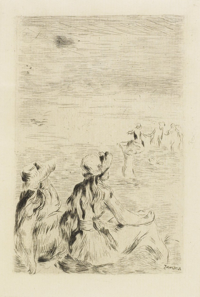 Sulla spiaggia, c. 1892 da Pierre Auguste Renoir