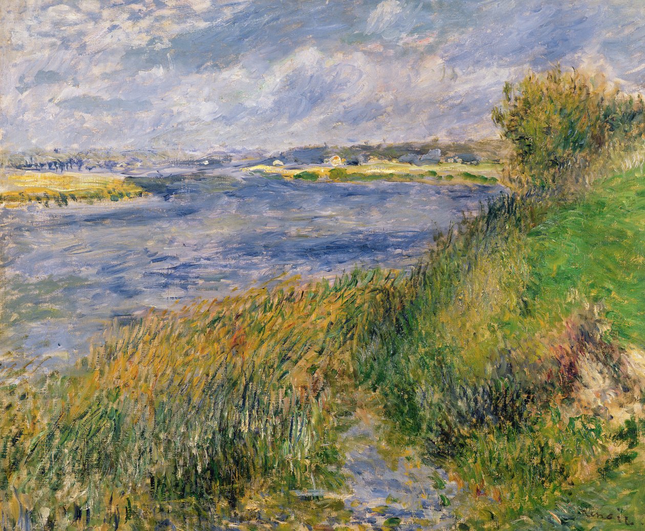 Le rive della Senna, Champrosay, 1876 da Pierre Auguste Renoir