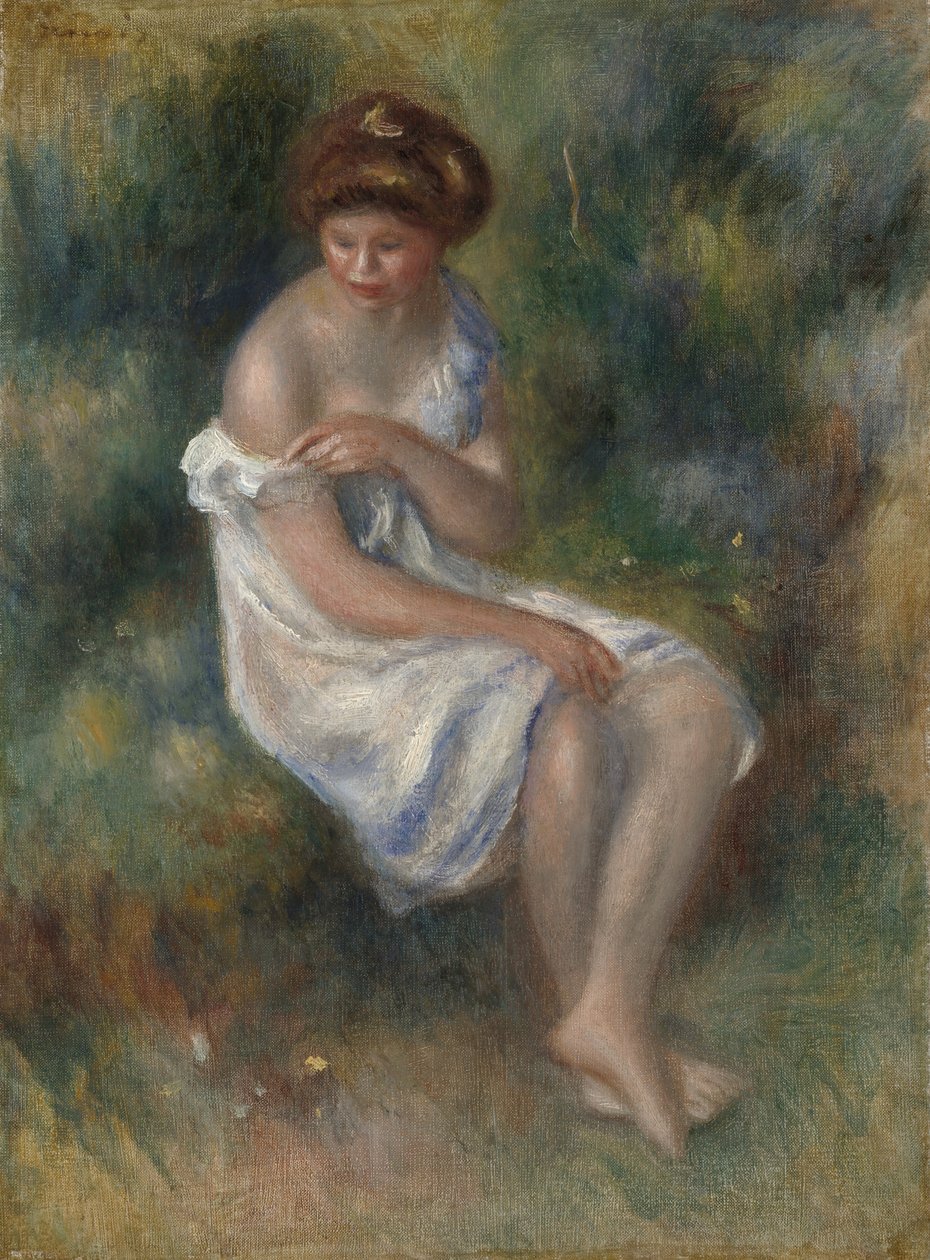 La bagnante, c.1900 da Pierre Auguste Renoir