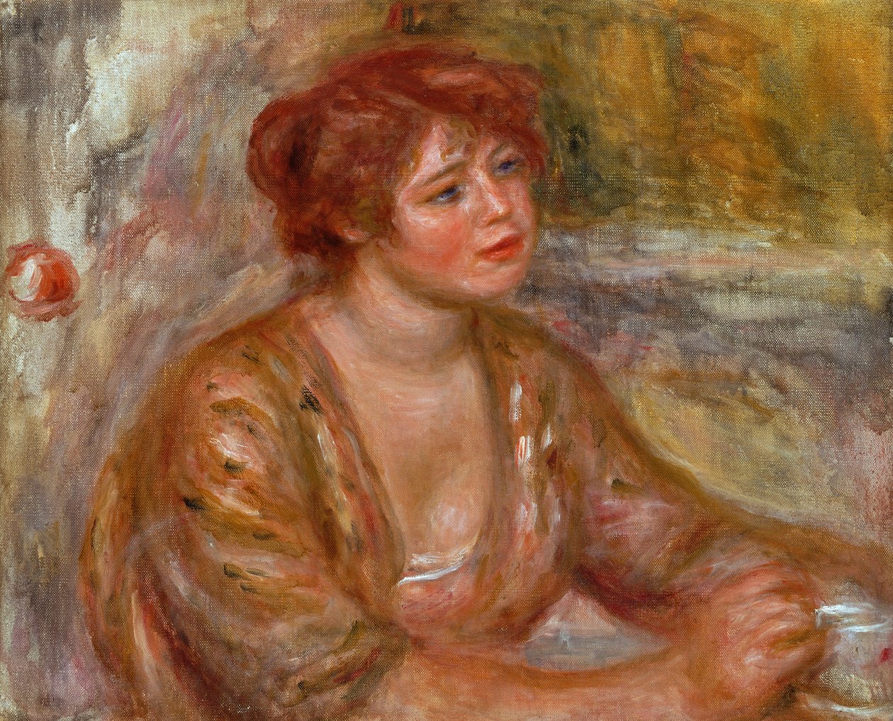 La tazza di caffè, ritratto di Andree (detta Dede) 1917 da Pierre Auguste Renoir