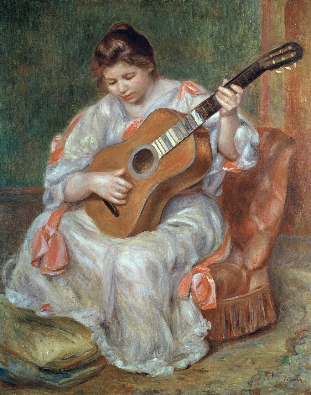 Il chitarrista, 1897 da Pierre Auguste Renoir