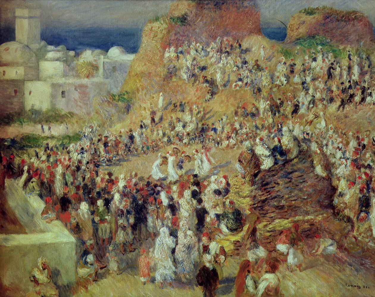 La moschea, o festa araba, 1881 da Pierre Auguste Renoir