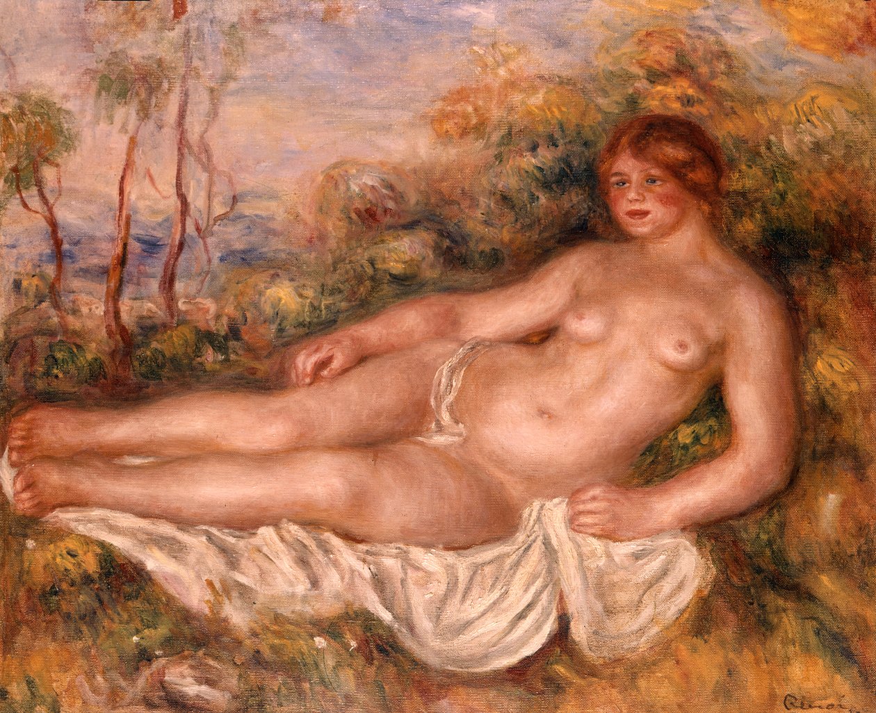 La bagnante reclinata (La Baigneuse Couchée) 1906 da Pierre Auguste Renoir