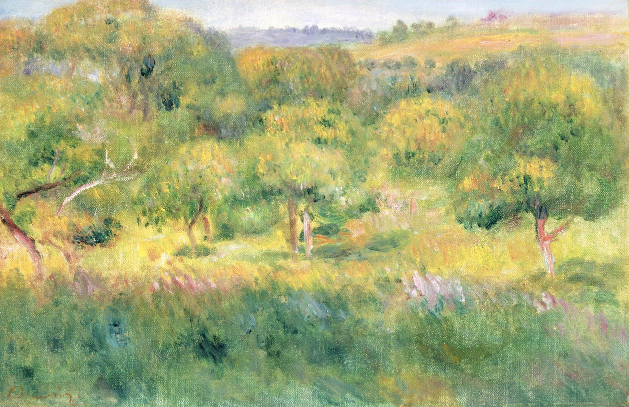 Il bordo di una foresta in Bretagna, 1893 da Pierre Auguste Renoir