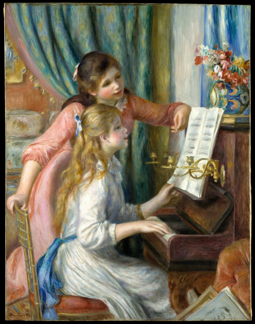 Due giovani ragazze al pianoforte da Pierre Auguste Renoir