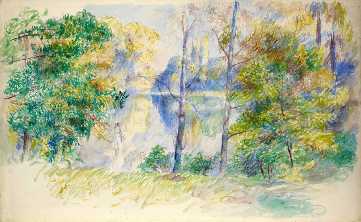 Vista di un parco da Pierre Auguste Renoir