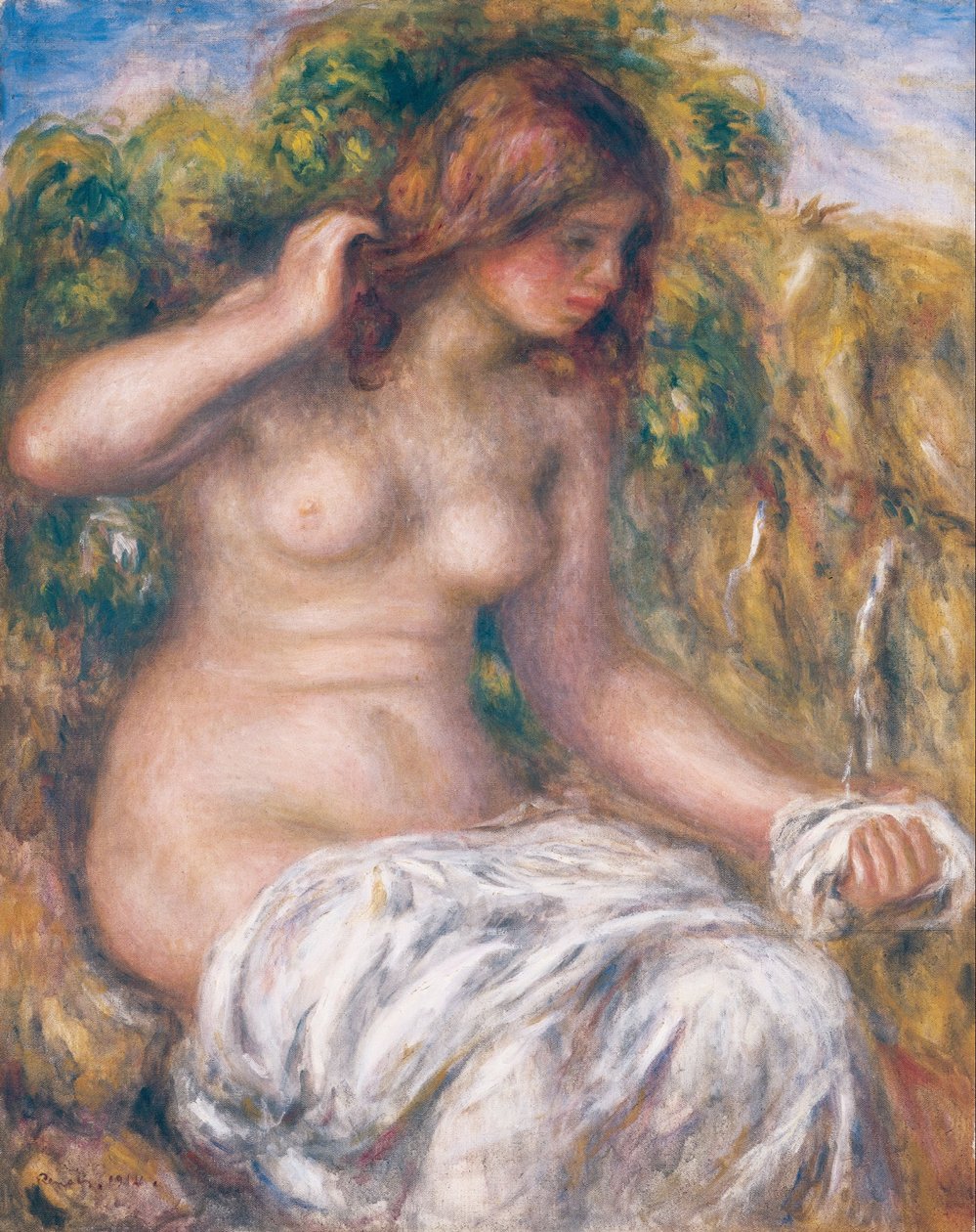Donna presso la sorgente da Pierre Auguste Renoir