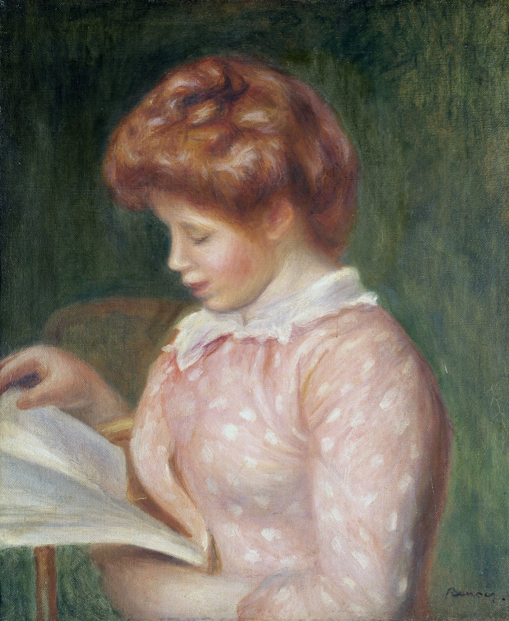 Giovane ragazza che legge da Pierre Auguste Renoir