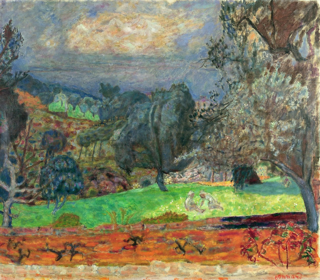 Paesaggio con Sole al Tramonto, 1927 da Pierre Bonnard