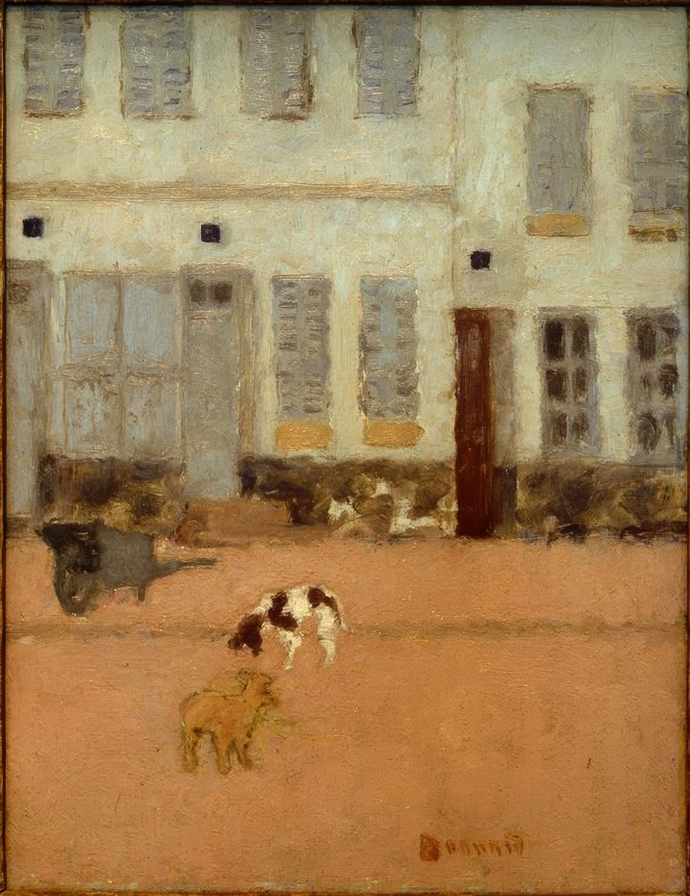 Strada a Eragny-sur-Oise (I cani di Eragny) da Pierre Bonnard