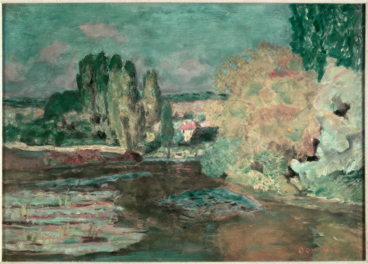 Vista oltre la Senna da Pierre Bonnard