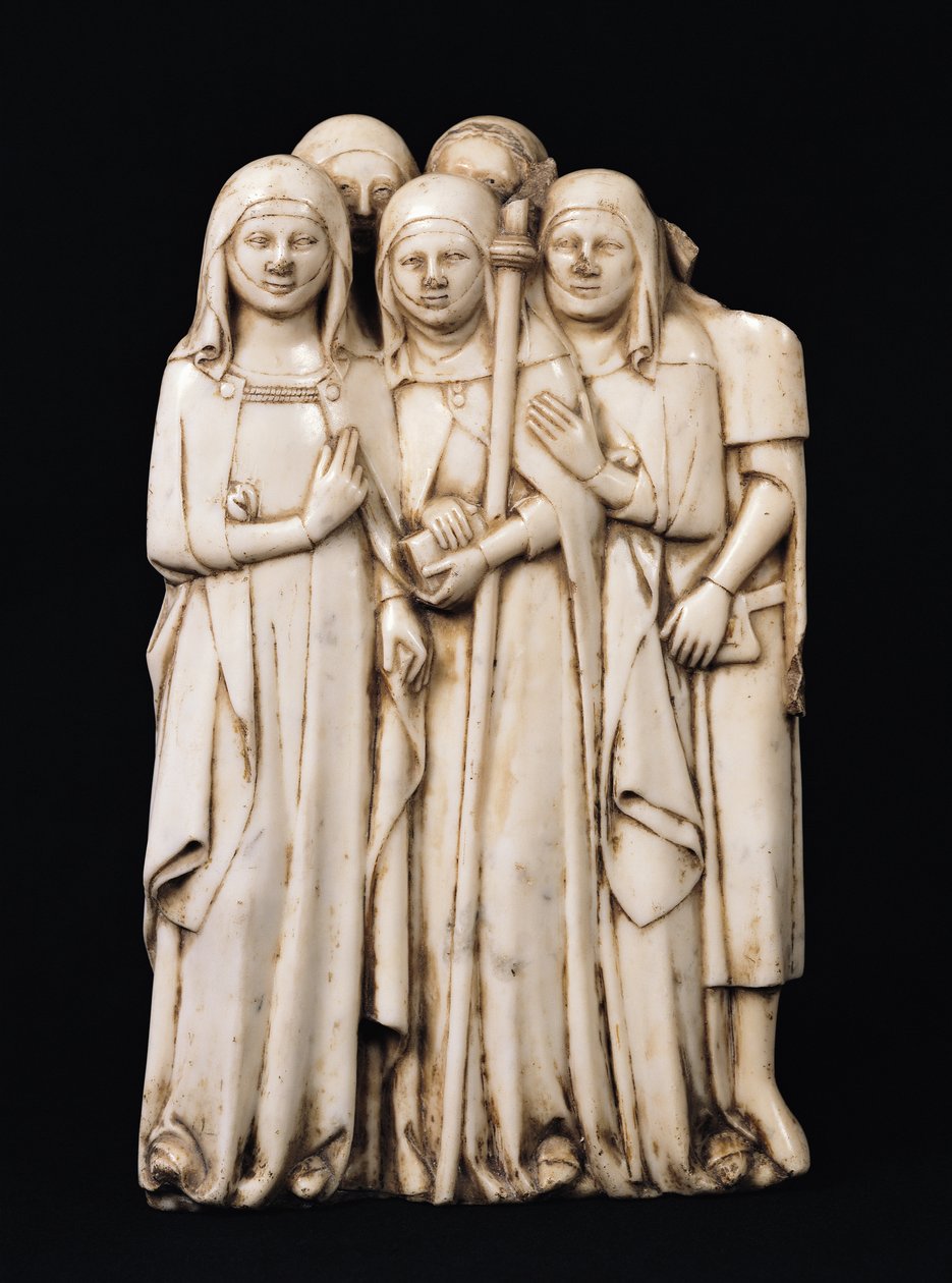 Alinorda, sorella di Papa Clemente VI (1291-1352) e i suoi figli, dalla Tomba di Clemente VI, La Chaise-Dieu da Pierre Boye