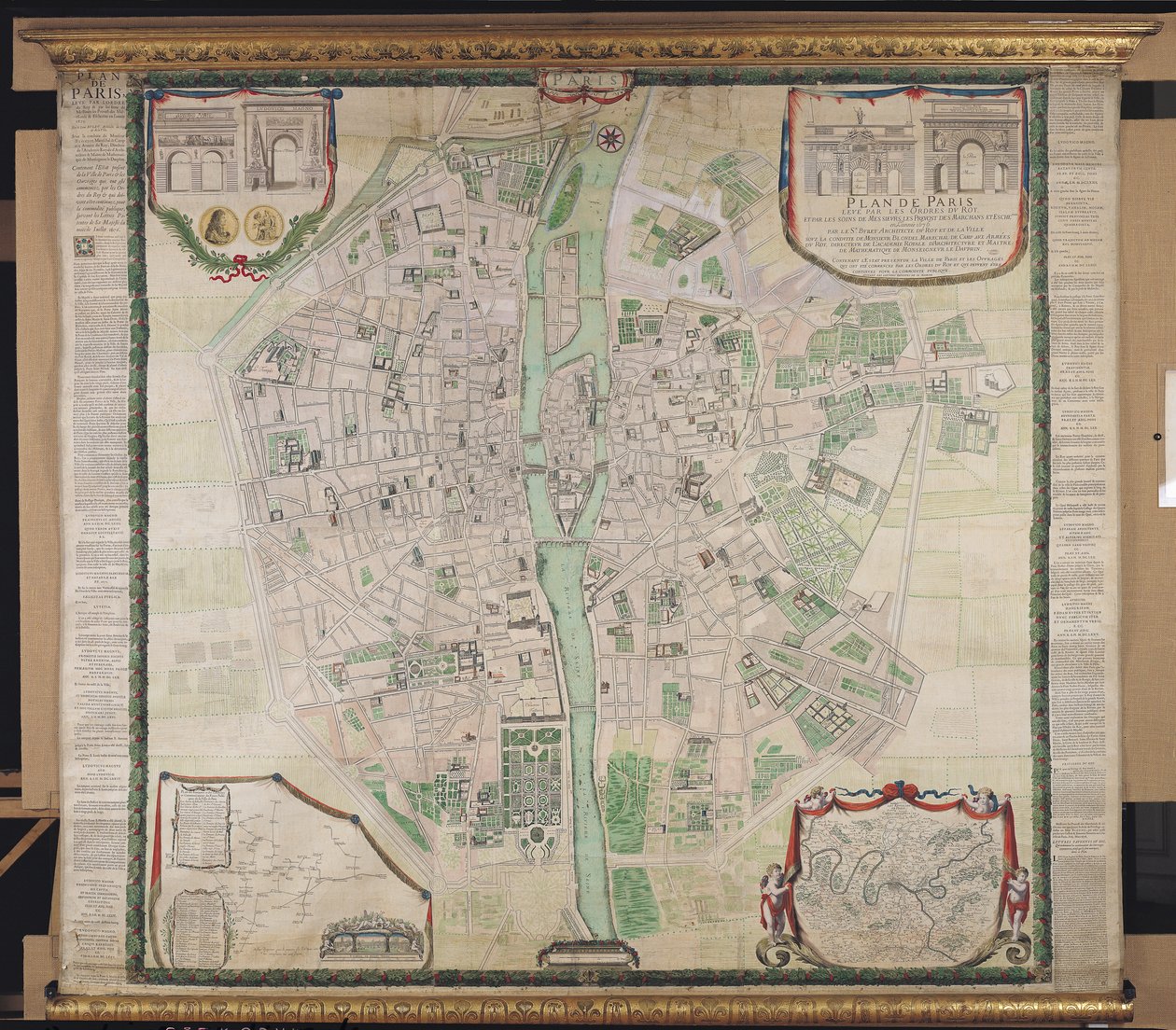 Piano di Parigi, 1676 da Pierre Bullet