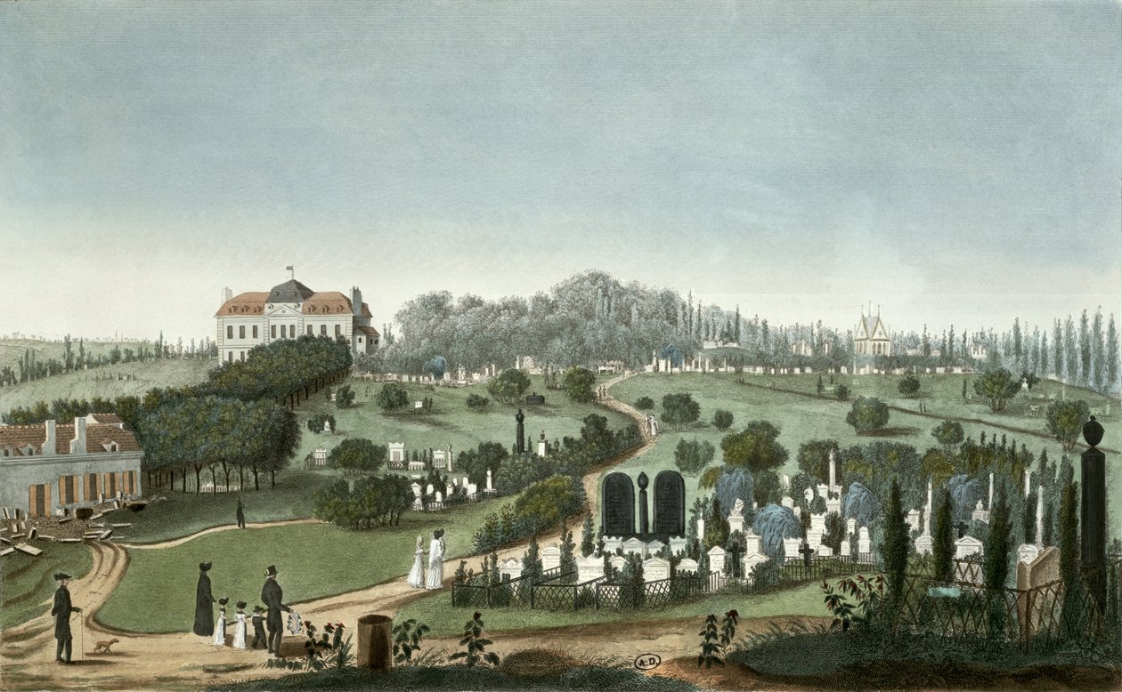Veduta del cimitero di Père Lachaise dall