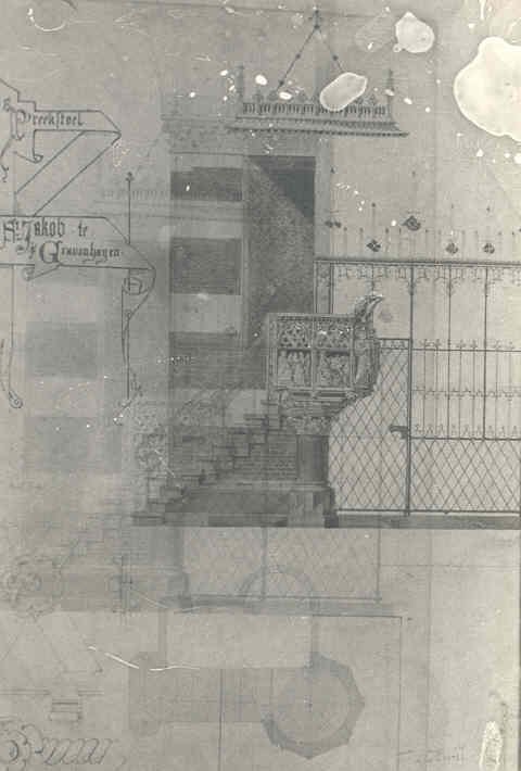 Progetto per un pulpito nella Sint-Jacobskerk a L