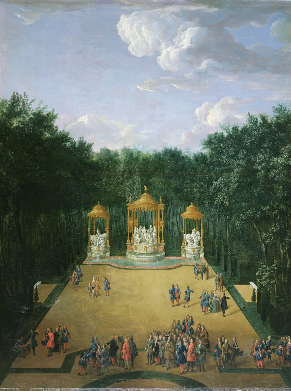 I boschetti delle Terme di Apollo nei Giardini di Versailles, 1713 da Pierre Denis Martin