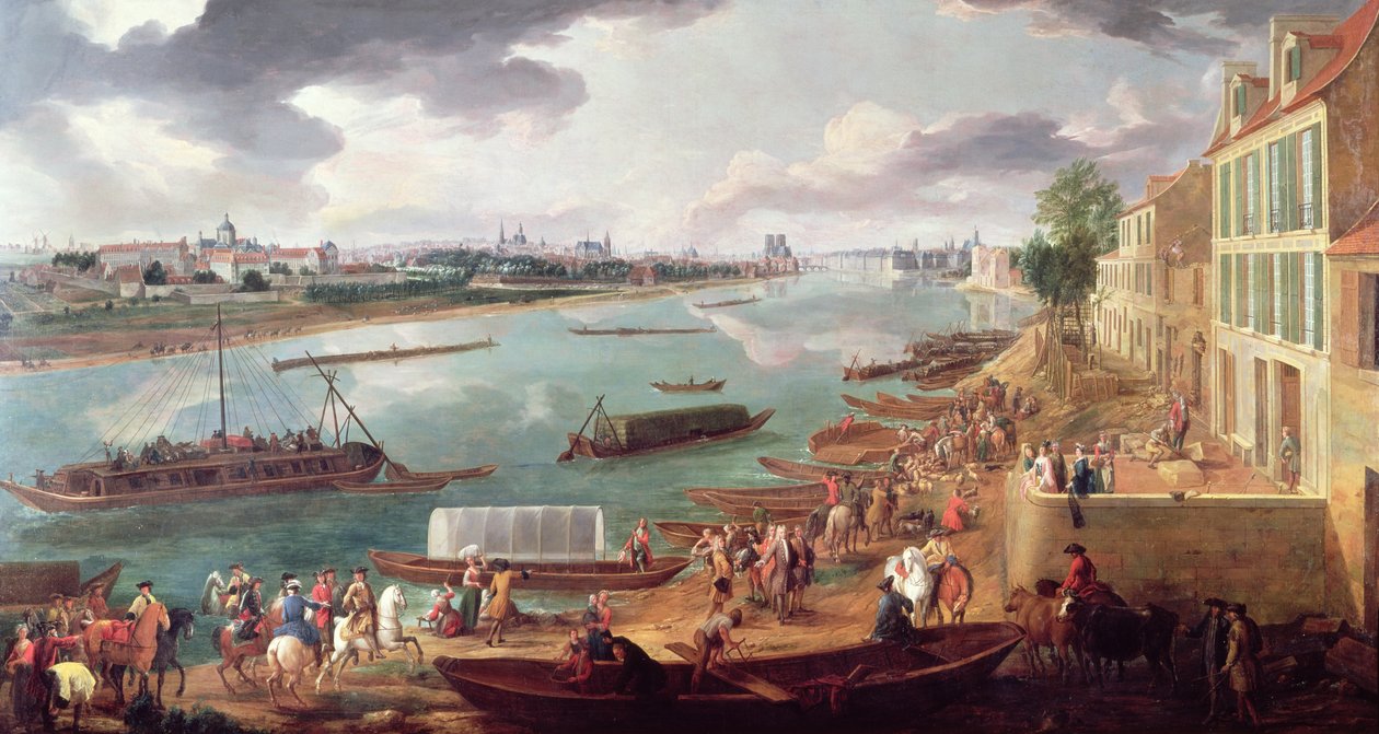 Vista di Parigi dal Quai de la Rapee da Pierre-Denis Martin