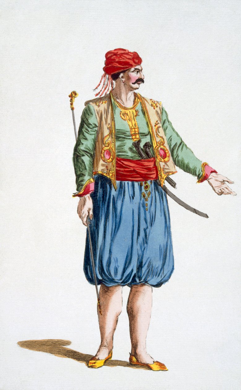 Un soldato della flotta turca, 1780 da Pierre Duflos