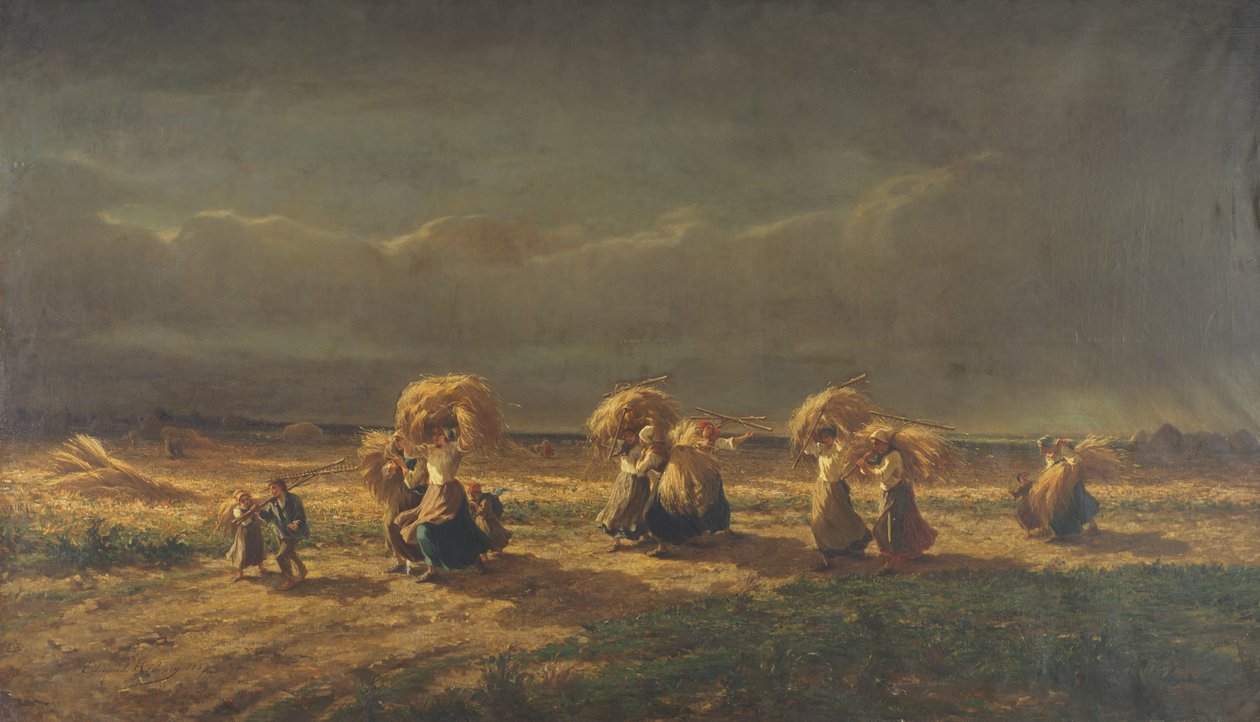Spigolatori a Chambaudoin, 1857 da Pierre Edmond Alexandre Hedouin