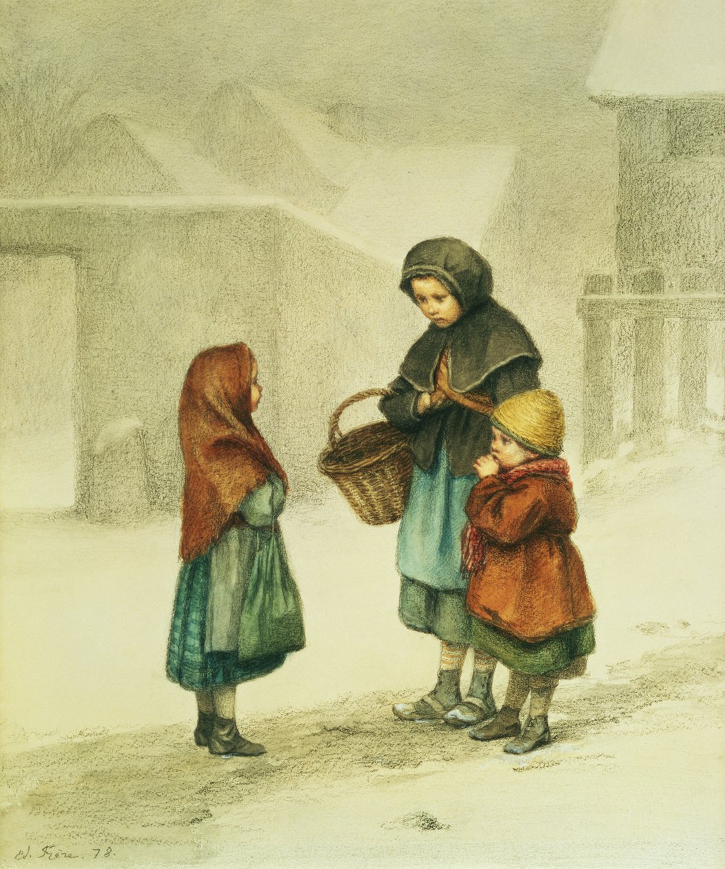 Conversazione nella neve da Pierre Edouard Frere