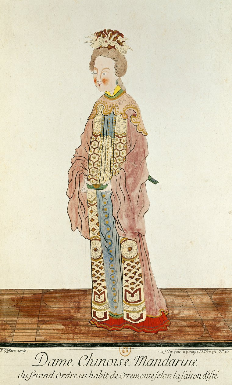 Ritratto di una Donna Mandarina del Secondo Ordine con un Costume Cerimoniale Estivo, da 