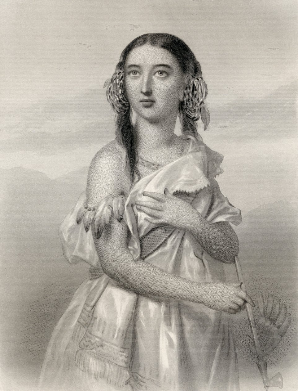 Pocahontas (1595-1617) illustrazione da 