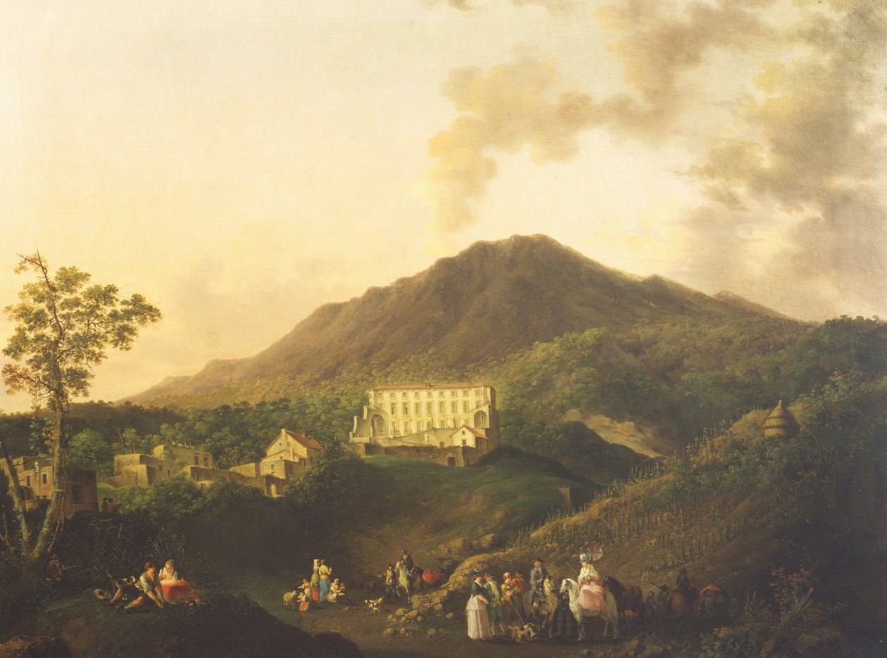 Vista della Villa Medici, Ottaviano da Pierre Jacques Volaire