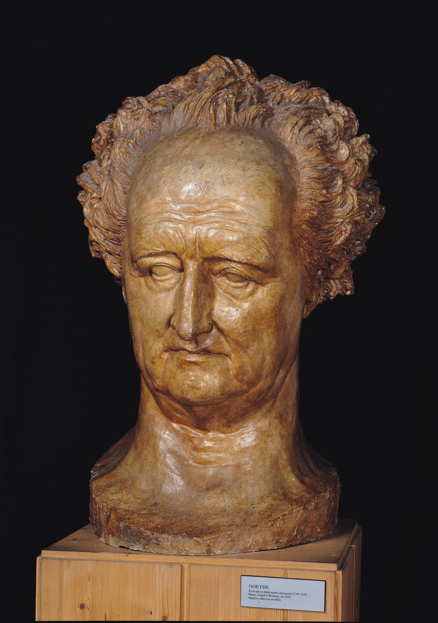 Busto di Johann Wolfgang von Goethe (1749-1832), 1831 da Pierre Jean David d