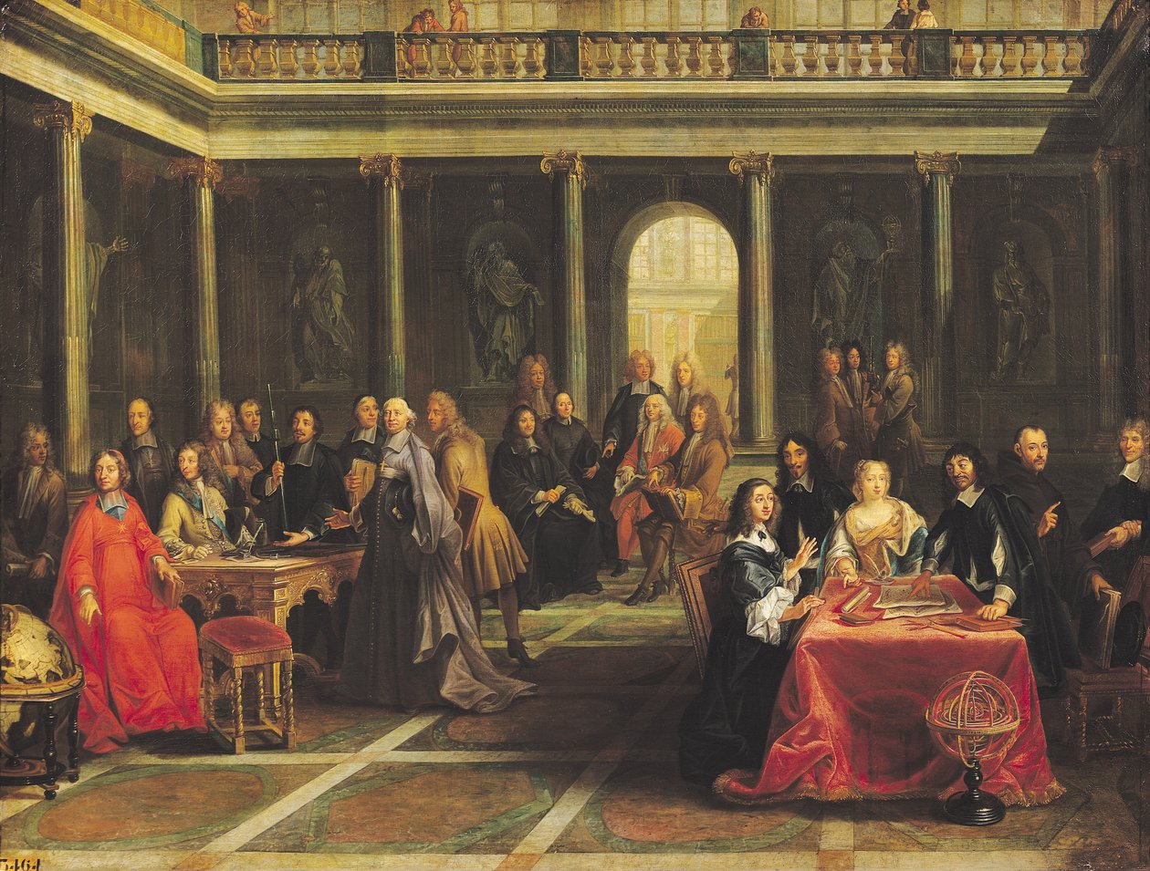 Regina Cristina di Svezia (1626-89) e la sua corte da Pierre Louis the Younger Dumesnil