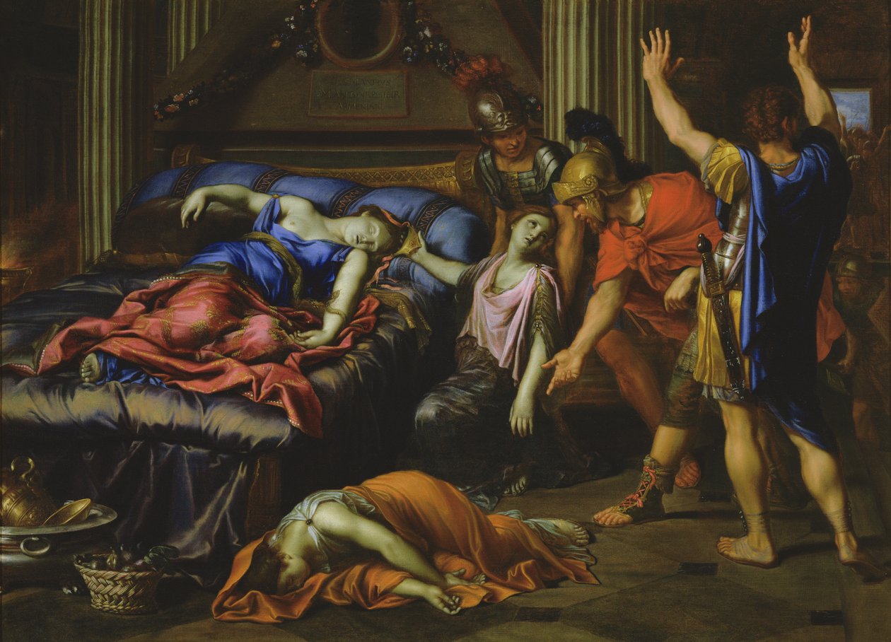 La morte di Cleopatra da Pierre Mignard