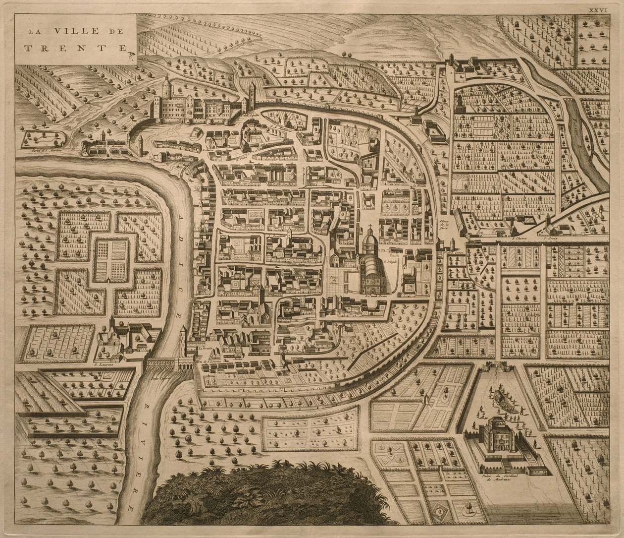 Mappa di Trento, da 