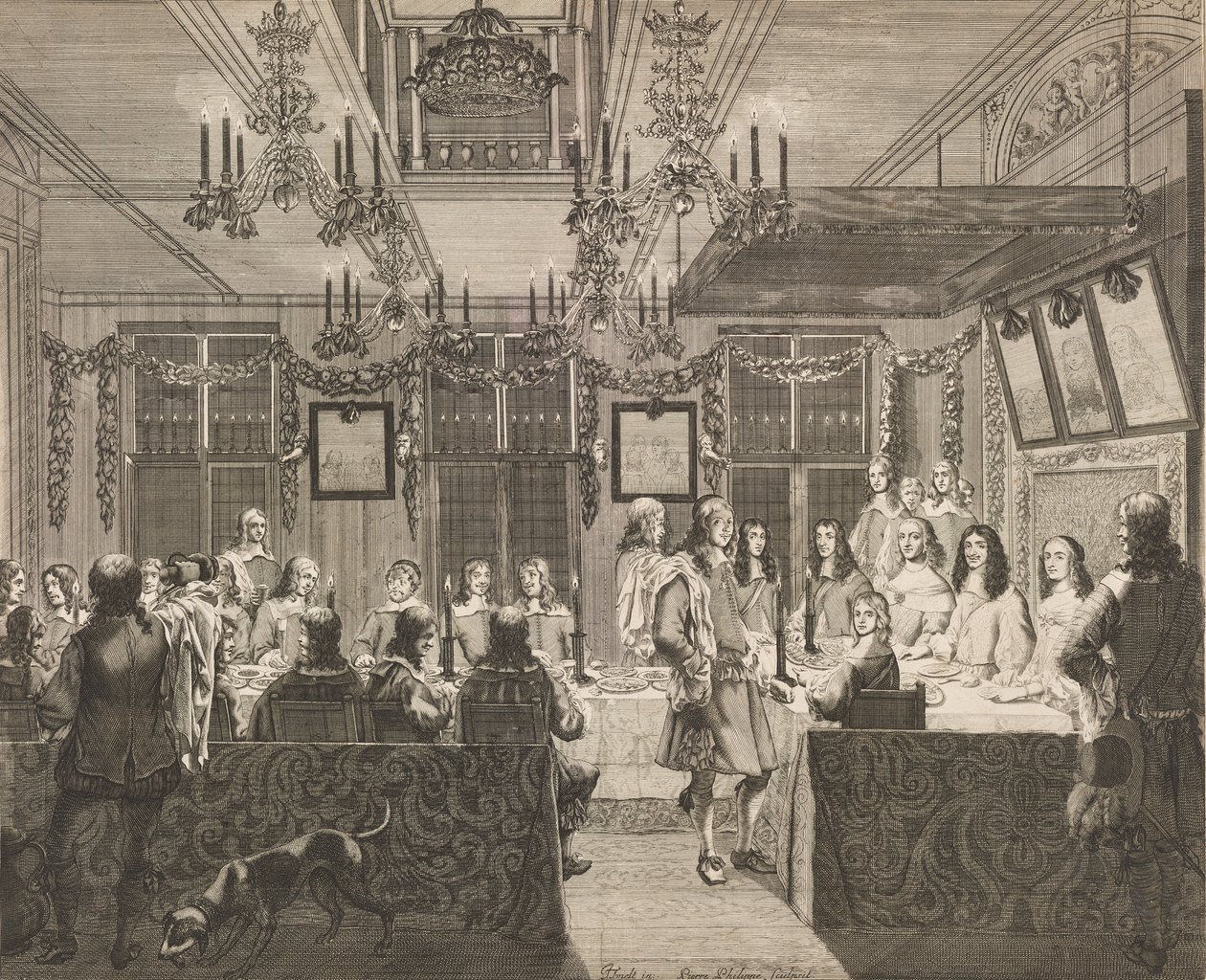 Banchetto al Mauritshuis il 30 maggio 1660 in occasione della visita di Carlo II (1630-1685), re d