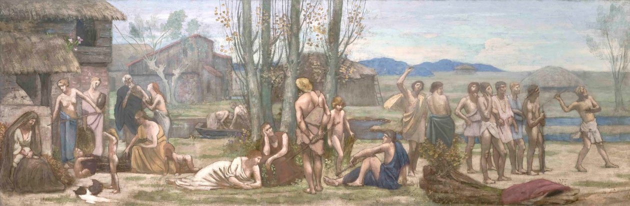 Ludus Pro Patria, o Giocare per il proprio paese da Pierre Puvis de Chavannes
