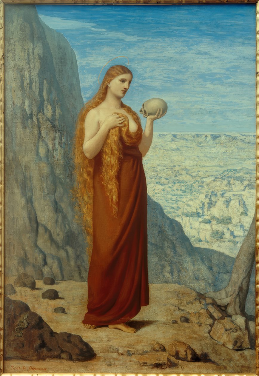 P.C. Puvis de Chavannes, Santa Maria Maddalena nel deserto da Pierre Puvis de Chavannes