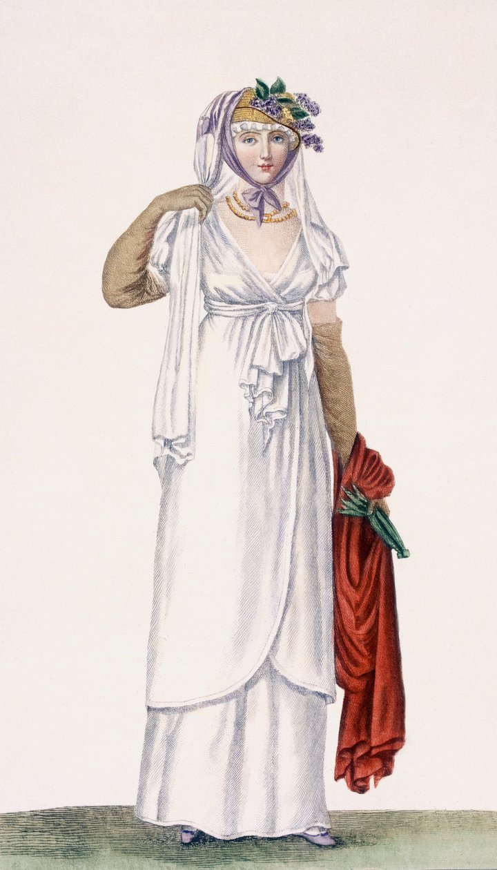 Abito da passeggio morbido da donna, 1805 da Pierre de La Mesangere