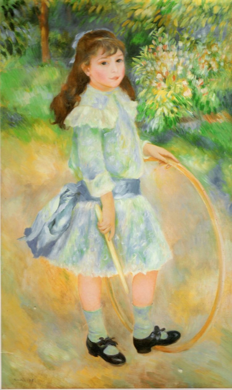 Ragazza con un cerchio da Pierre Auguste Renoir