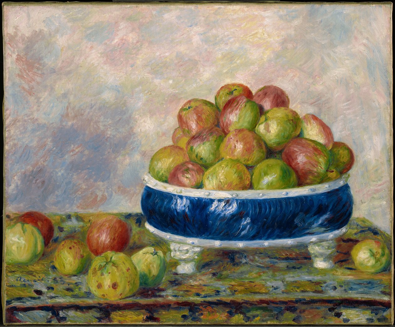 Mele in un piatto da Pierre-Auguste Renoir
