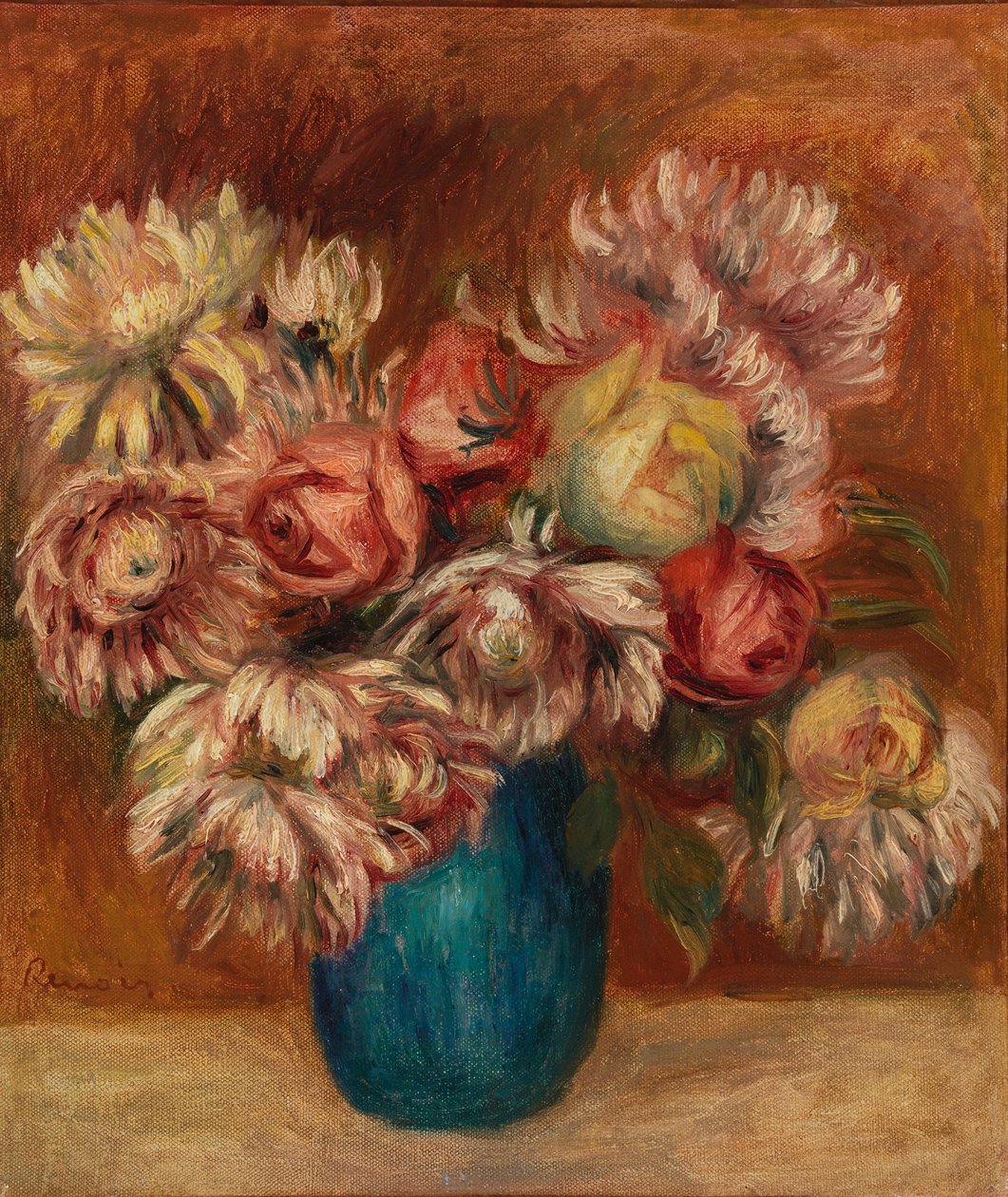 Fiori in un Vaso Verde da Pierre-Auguste Renoir