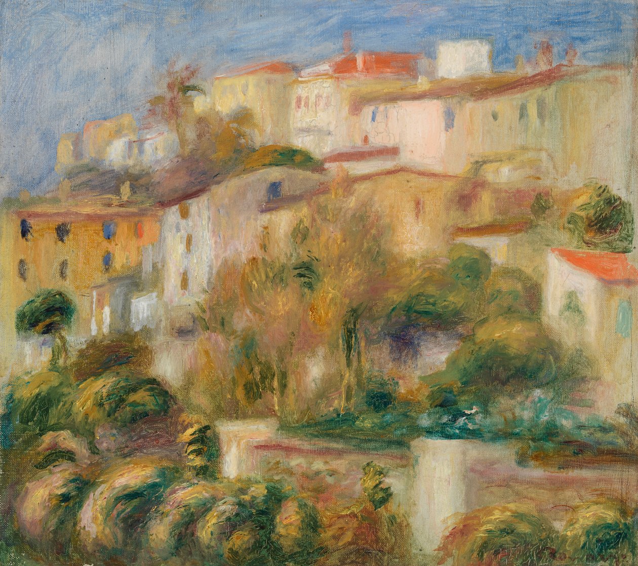 Case su una collina da Pierre-Auguste Renoir