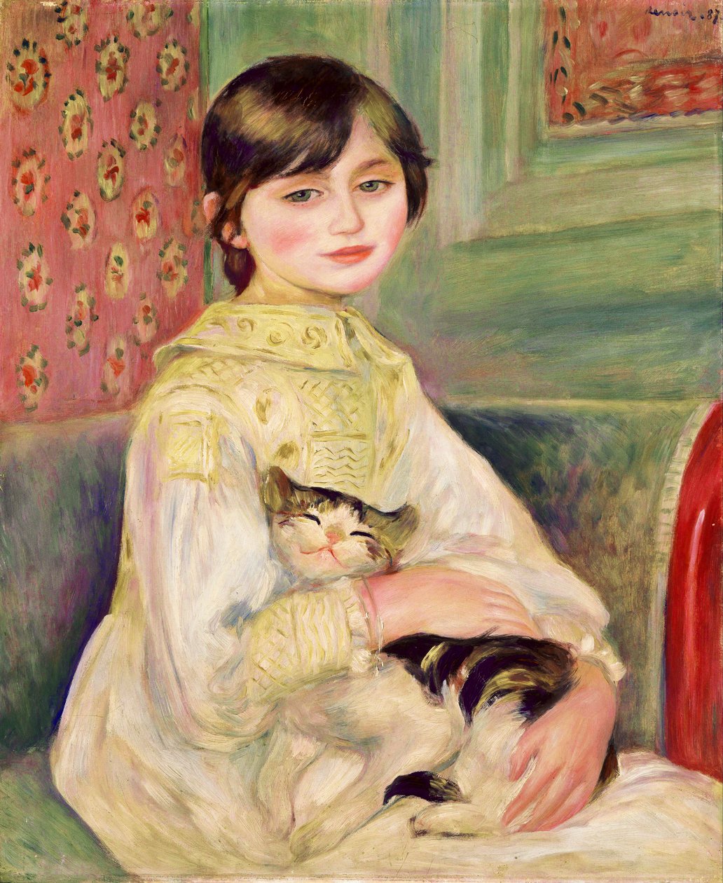 Julie Manet, conosciuta anche come la Bambina Gatto da Pierre-Auguste Renoir